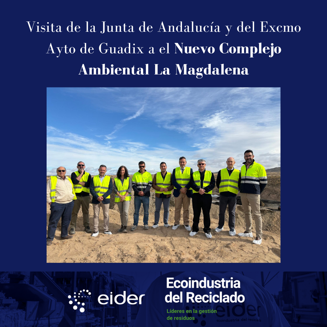 ¡Ya en marcha el Nuevo Complejo Ambiental La Magdalena! Eider abre sus puertas a un nuevo centro en el municipio de Guadix para ampliar su actividad en la gestión de residuos. Tuvimos el enorme placer de contar con la visita del Excmo Ayuntamiento de Guadix y de la Junta de Andalucía. Seguimos creciendo, seguimos reciclando. Apostando siempre por la Economía Circular y la Sostenibilidad. ¿Quieres reciclar con nosotros? Consúltanos. Reciclaje 🚮 Sociedad 🤝 Medio Ambiente 🌳 Sostenibilidad 🌱 Economía Circular ♻️ Progreso 📈 #reciclaje #residuos #agricultura #suelo #sostenibilidad #medioambiente #ecoistemas #economiacircular #ecoindustria #responsabilidadsocial #ODS #educacionambiental